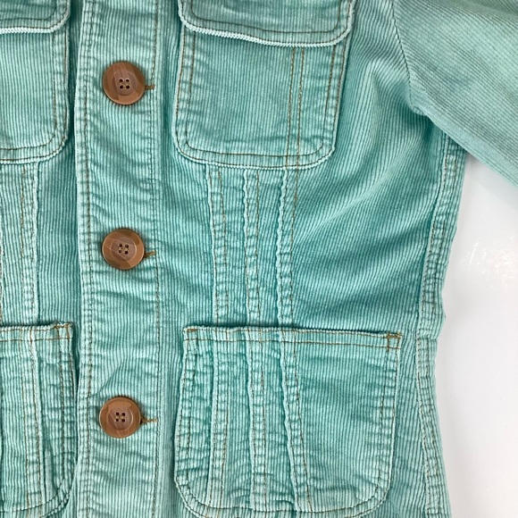 Anthropologie Tulle Mint Green Corduroy Jacket | Medium - Picture 6 of 12